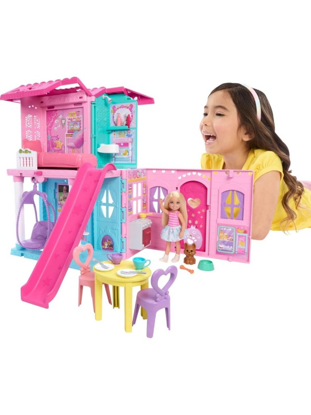 Charming Dollhouse with Accessories for Kids - Chelsea Toy Doll Playset